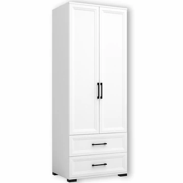 EVEREST E8 fiókos teleajtós elem 80 cm - Fehér