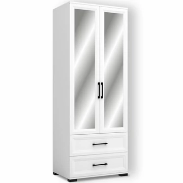 EVEREST E9 fiókos tükrös elem 80 cm - Fehér