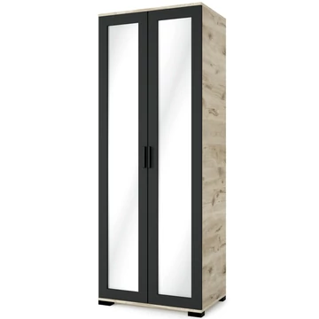 GALAXY G6 ruhás tükrös elem 80 cm - Viking Tölgy / Matt Fekete