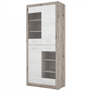 ROYAL 90-es üveges elem A - San Remo / Fehér Tölgy (ROY3)