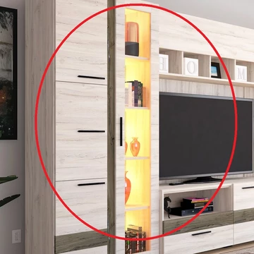 LED világítás TEXAS üveges elembe