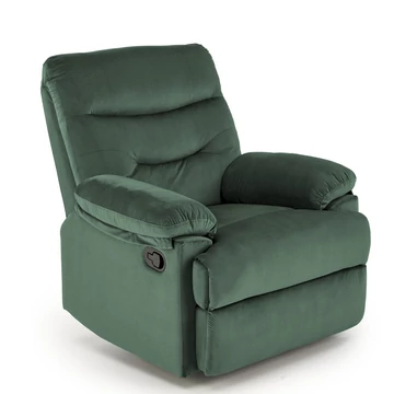 DRAGER relax TV fotel - Zöld bársony szövet
