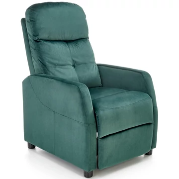 FELIPE 2 relax TV fotel - Zöld bársony szövet