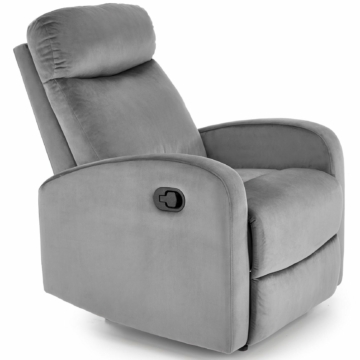 WONDER relax TV fotel hintafunkcióval - Szürke bársony szövet