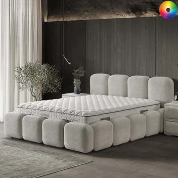 Infiniza LUXURY ágyneműtartós ágykeret 180x200 - VÁLASZTHATÓ SZÖVETTEL