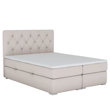 ESHLY Boxspring franciaágy 180x200 cm - Bézs Mono 232
