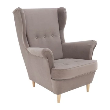 RUFINO 2 NEW modern fotel  - 05 Taupe bézses szürke / Bükkfa (359959)