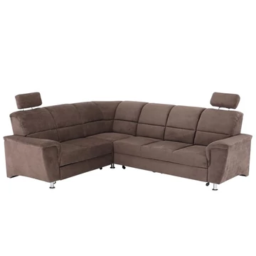 SANTIAGO sarokülő ágyfunkcióval és ágyneműtartóval - Matrix 5 barna - BALOS(2SK-RE-3F)