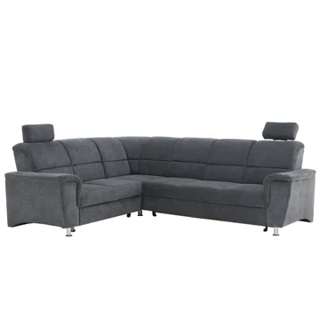 SANTIAGO sarokülő ágyfunkcióval és ágyneműtartóval - Matrix 17 szürke - BALOS(2SK-RE-3F)