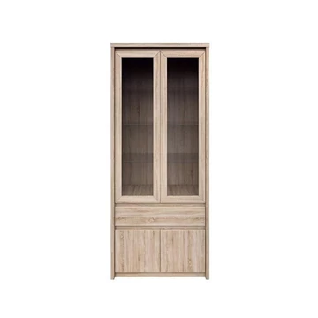 NORTY vitrines szekrény fiókkal - Sonoma Tölgy (TYP3)