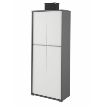 RIOMA NEW TYP 07 Polcos szekrény - Grafit / Fehér