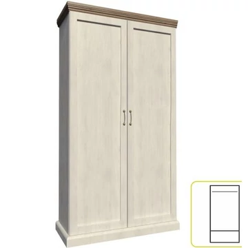 ROYAL akasztós szekrény - Északi erdei fenyő / Vad tölgyfa (S2D)