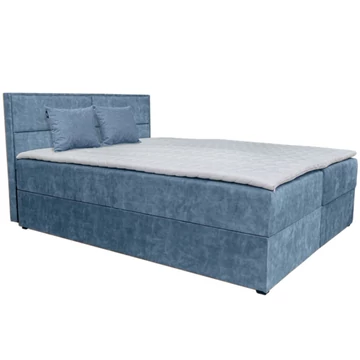 ARAMIS Boxspring franciaágy 180x200 cm - 3-as VILÁGOSKÉK