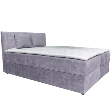 ATOS Boxspring franciaágy 160x200 cm - 2-es KÖZÉPSZÜRKE