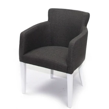 KNEZ fotel - Fehér / Szürke Szövet