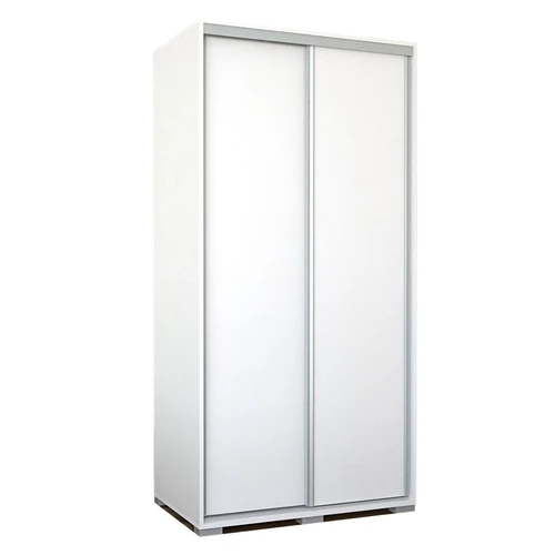BOND 100 cm tolóajtós gardrób - Rusztik Fehér (Erezett Fehér)