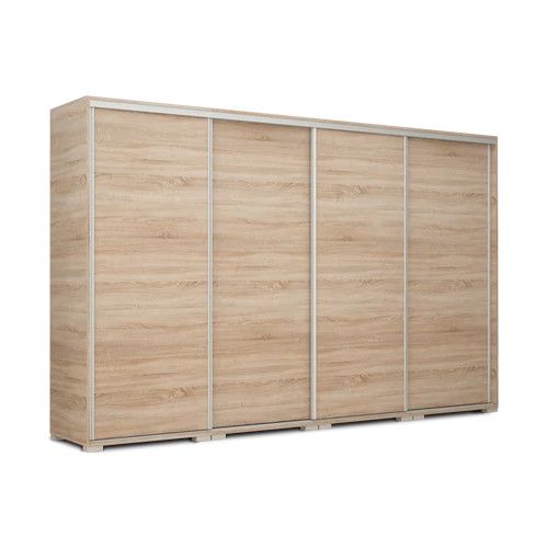 BOND 318 cm tolóajtós gardrób - Sonoma Tölgy