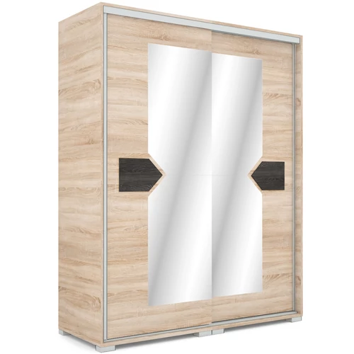 BRAVO 160 cm tolóajtós gardrób - Sonoma Tölgy / Canterbury