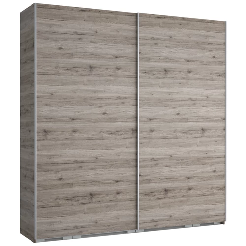 FŐNIX 234 cm tolóajtós gardrób - San Remo / Szürke profil
