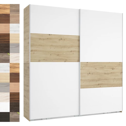 FŐNIX 234 cm tolóajtós gardrób - VÁLASZTHATÓ SZÍNBEN