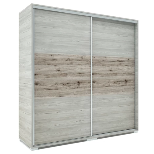 LUX 200 cm tolóajtós gardrób - Katthult (korpusz-ajtó) / San Remo (betét)