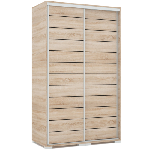 PORTO 120 cm tolóajtós gardrób - Sonoma Tölgy
