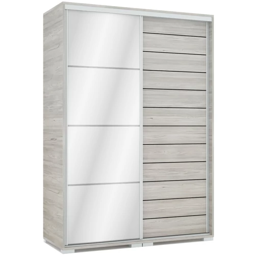 PORTO 140 cm tolóajtós gardrób 1 FÓZOLT tükrös ajtóval - Katthult