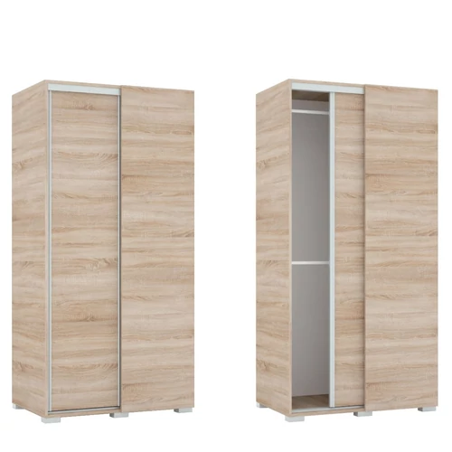 Tolóajtós Gardrób Sarokelem 100 cm - Sonoma Tölgy