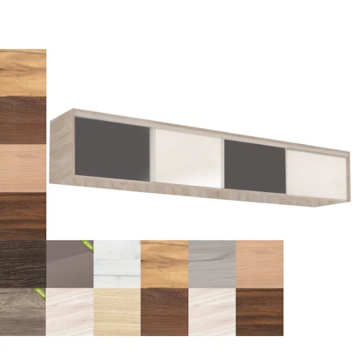 MAGASÍTÓ 318 cm-es gardróbhoz 2BL/2MF, VÁLASZTHATÓ SZÍNBEN - MAGASFÉNYŰ