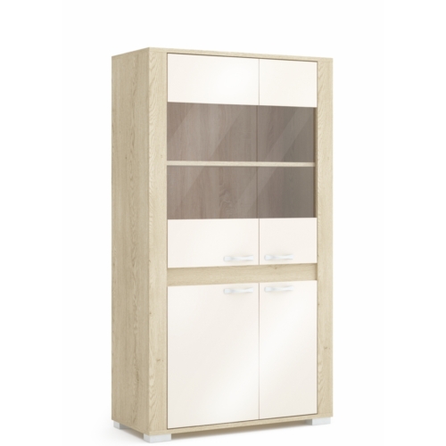 CORTINA 90-es 3/4 üveges elem - Cotta Cremona / Magasfényű Beige (C12)