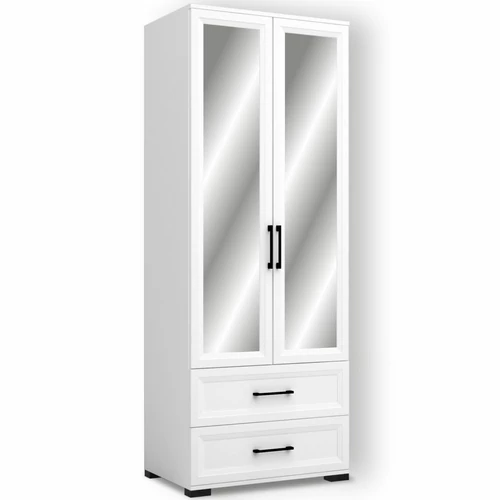 EVEREST E9 fiókos tükrös elem 80 cm - Fehér