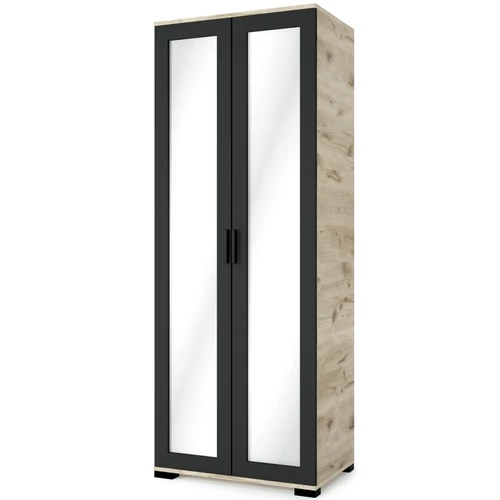 GALAXY G6 ruhás tükrös elem 80 cm - Viking Tölgy / Matt Fekete