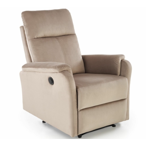 CROCUS automata relax TV fotel - Bézs bársony szövet