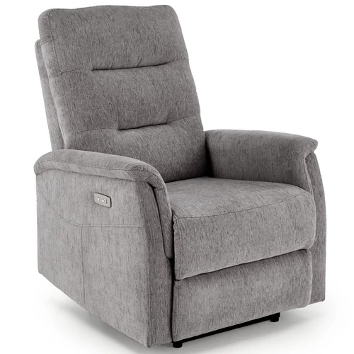 JAMAL automata relax TV fotel - Szürke szövet