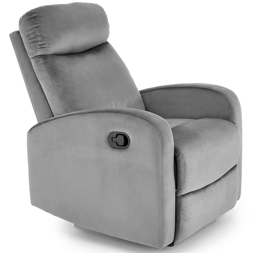 WONDER relax TV fotel hintafunkcióval - Szürke bársony szövet