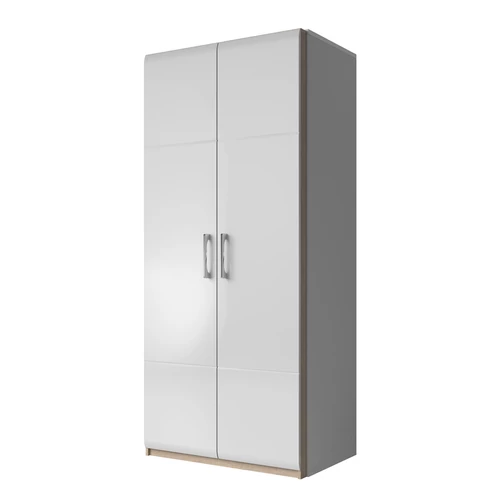 MAGNUS 2496BH-18 2 ajtós Szekrény MAGASFÉNYŰ FEHÉR - SONOMA