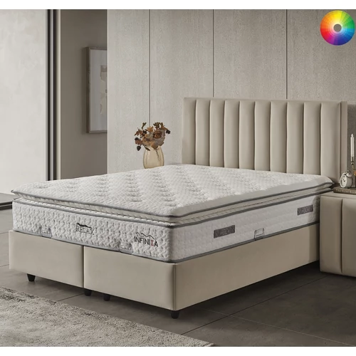 Infiniza RELAX ágyneműtartós ágykeret 160x200 - VÁLASZTHATÓ SZÖVETTEL