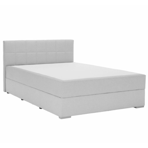 FERATA KOMFORT Boxspring franciaágy 140x200 cm - Világosszürke Colet 04