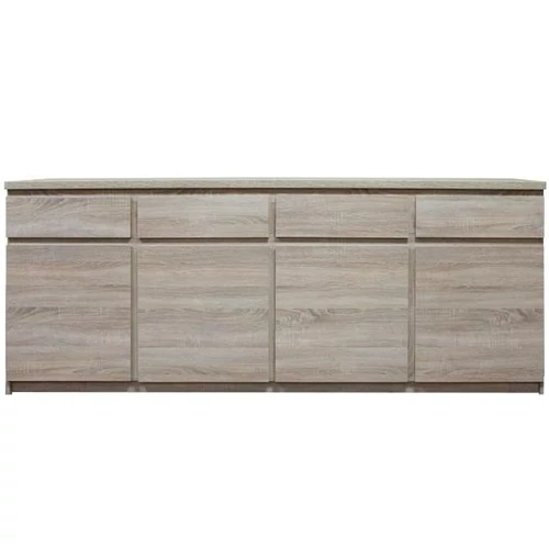 PANAMA 4 ajtós 4 fiókos komód - Sonoma Tölgy (TYP 11)