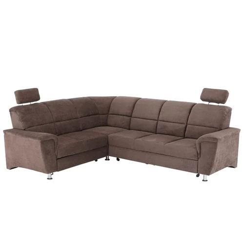 SANTIAGO sarokülő ágyfunkcióval és ágyneműtartóval - Matrix 5 barna - BALOS(2SK-RE-3F)