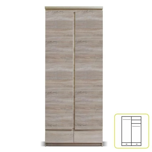 PANAMA 2 ajtós 2 fiókos akasztós szekrény - Sonoma Tölgy (TYP 01)