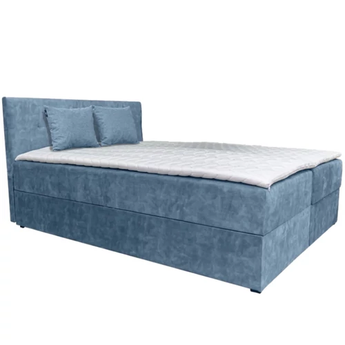 ATOS Boxspring franciaágy 160x200 cm - 3-as VILÁGOSKÉK