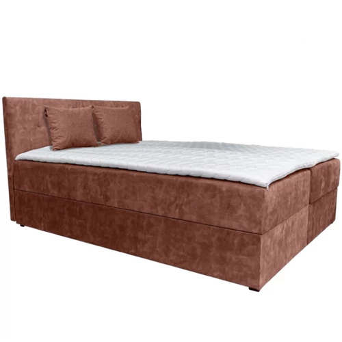 ATOS Boxspring franciaágy 180x200 cm - 4-es BARNA