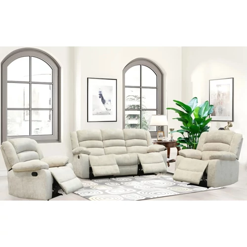 RECLINER 3+1+1 félautomata ülőgarnitúra - 2-es BÉZS