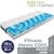 FITNESS MEMO COOL ortopedikus hideghab klímamatrac 160x200 cm SILVER PROTECT huzattal - 20 cm vastag